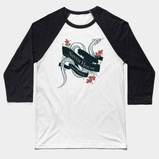 Snake Ninth House Banner - Graphic Illustration Baseball T-Shirt